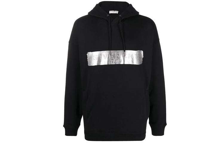 Givenchy SS21 Metallic Embossed Logo Hoodie Black. BMJ0A230AF-001 圖 2