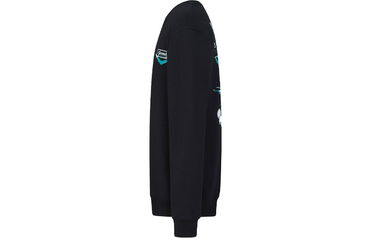 Shop 지방시 SS21 모텔 프린트 코튼 크루넥 스웨트셔츠 블랙. BMJ09V30AF-001