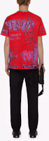 Shop Givenchy SS21 Oversized Graphic T-Shirt Red Tee. BM713Q3Y6B-940
