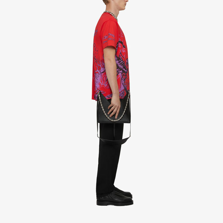 Purchase 지방시 SS21 오버사이즈 그래픽 티셔츠 레드 티. BM713Q3Y6B-940