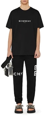 Givenchy SS21 黑色Logo印花寬版短袖T恤 BM71533Y6B-001 Shop Givenchy SS21 黑色Logo印花寬版短袖T恤 BM71533Y6B-001