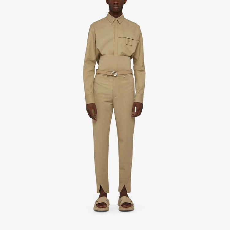 Lookbook ジバンシィ SS21 プントミラノ スリムフィット トラウザー メンズ ベージュ BM50T530LJ-250