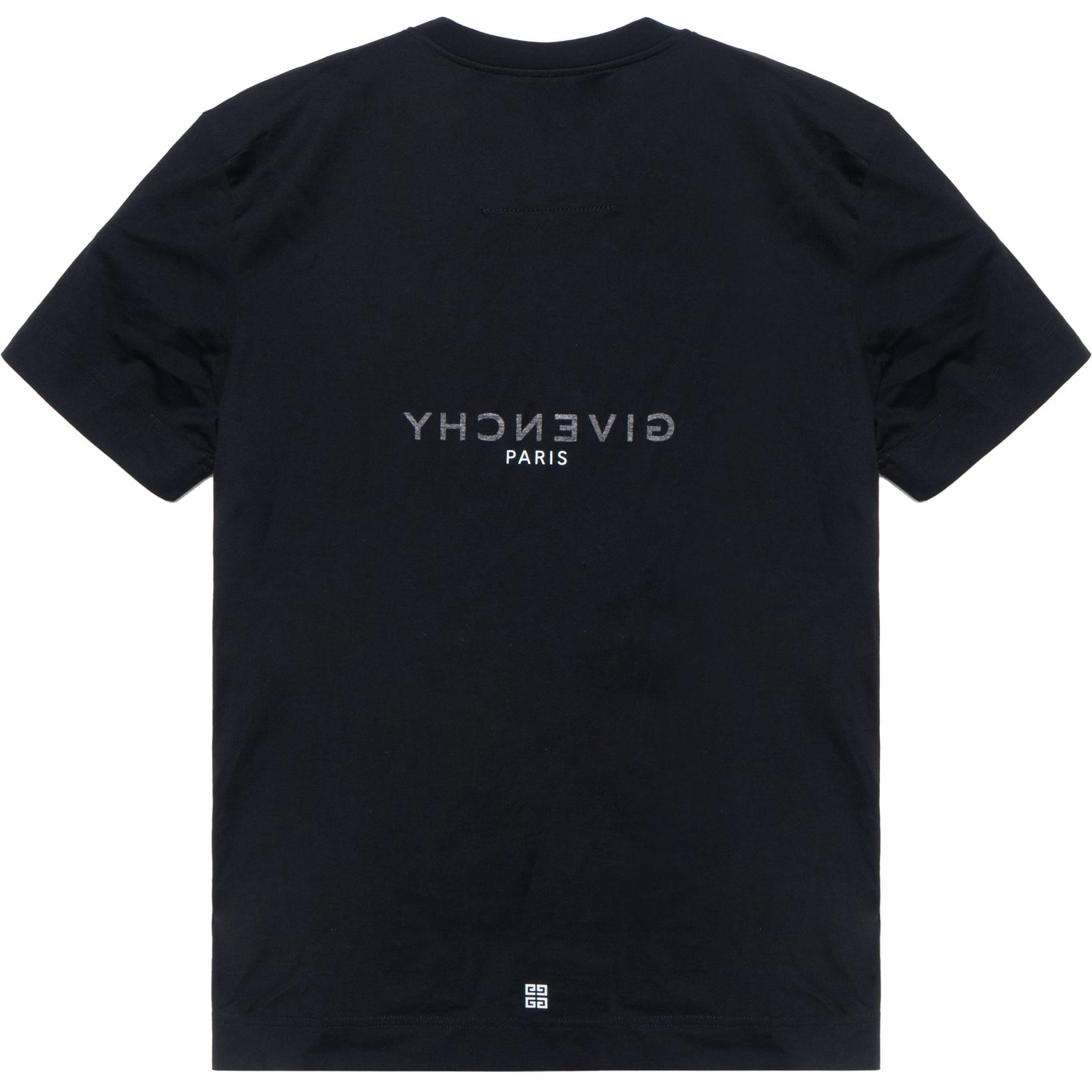 Lookbook Givenchy SS21 Reverse Logo T-Shirt Hitam BM71653Y6B-001