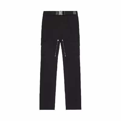 GIVENCHY SS22 Black Cargo Suit Pants with Metal Pocket Details BM50YQ13SA-001