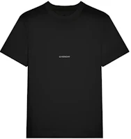 GIVENCHY SS22 Black Crewneck T-Shirt with Solid Logo Print. BM71F83Y6B-001 GIVENCHY SS22 Black Crewneck T-Shirt with Solid Logo Print. BM71F83Y6B-001