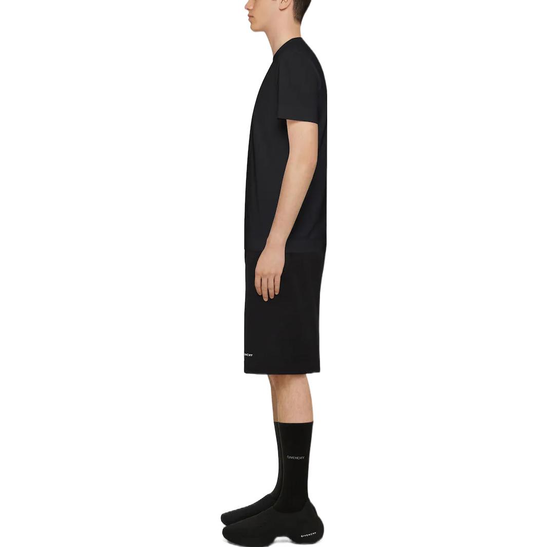 GIVENCHY SS22  Black Crewneck T-Shirt with Solid Logo Print. BM71F83Y6B-001 圖 6