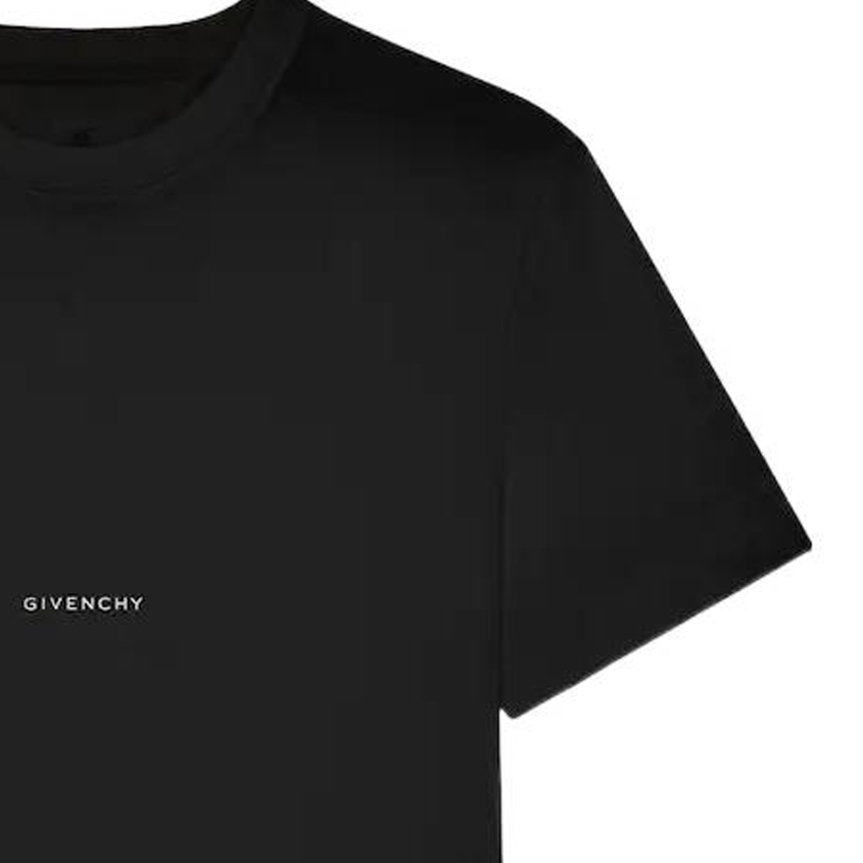 GIVENCHY SS22  Black Crewneck T-Shirt with Solid Logo Print. BM71F83Y6B-001 圖 8