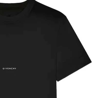GIVENCHY SS22 Black Crewneck T-Shirt with Solid Logo Print. BM71F83Y6B-001 Cheap GIVENCHY SS22 Black Crewneck T-Shirt with Solid Logo Print. BM71F83Y6B-001