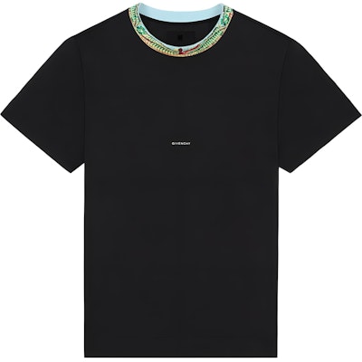 지방시 SS22 블랙 니트 크루넥 반팔 티셔츠. BM71BF3Y6B-001 Buy 지방시 SS22 블랙 니트 크루넥 반팔 티셔츠. BM71BF3Y6B-001