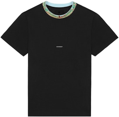 지방시 SS22 블랙 니트 크루넥 반팔 티셔츠. BM71BF3Y6B-001 Order 지방시 SS22 블랙 니트 크루넥 반팔 티셔츠. BM71BF3Y6B-001