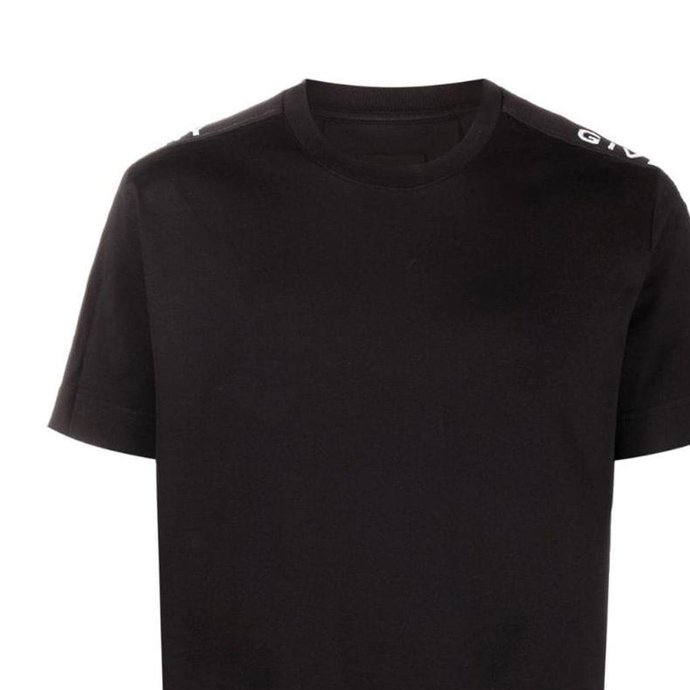 Details for GIVENCHY SS22 黑色刺繡Logo圓領T恤 BM71DX3Y6B-001