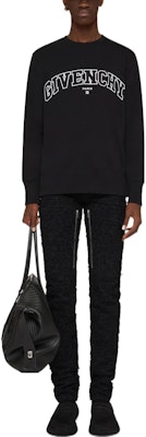 GIVENCHY SS22 黑色刺繡Logo長袖衛衣 BMJ0H63Y78-001 Shop GIVENCHY SS22 黑色刺繡Logo長袖衛衣 BMJ0H63Y78-001