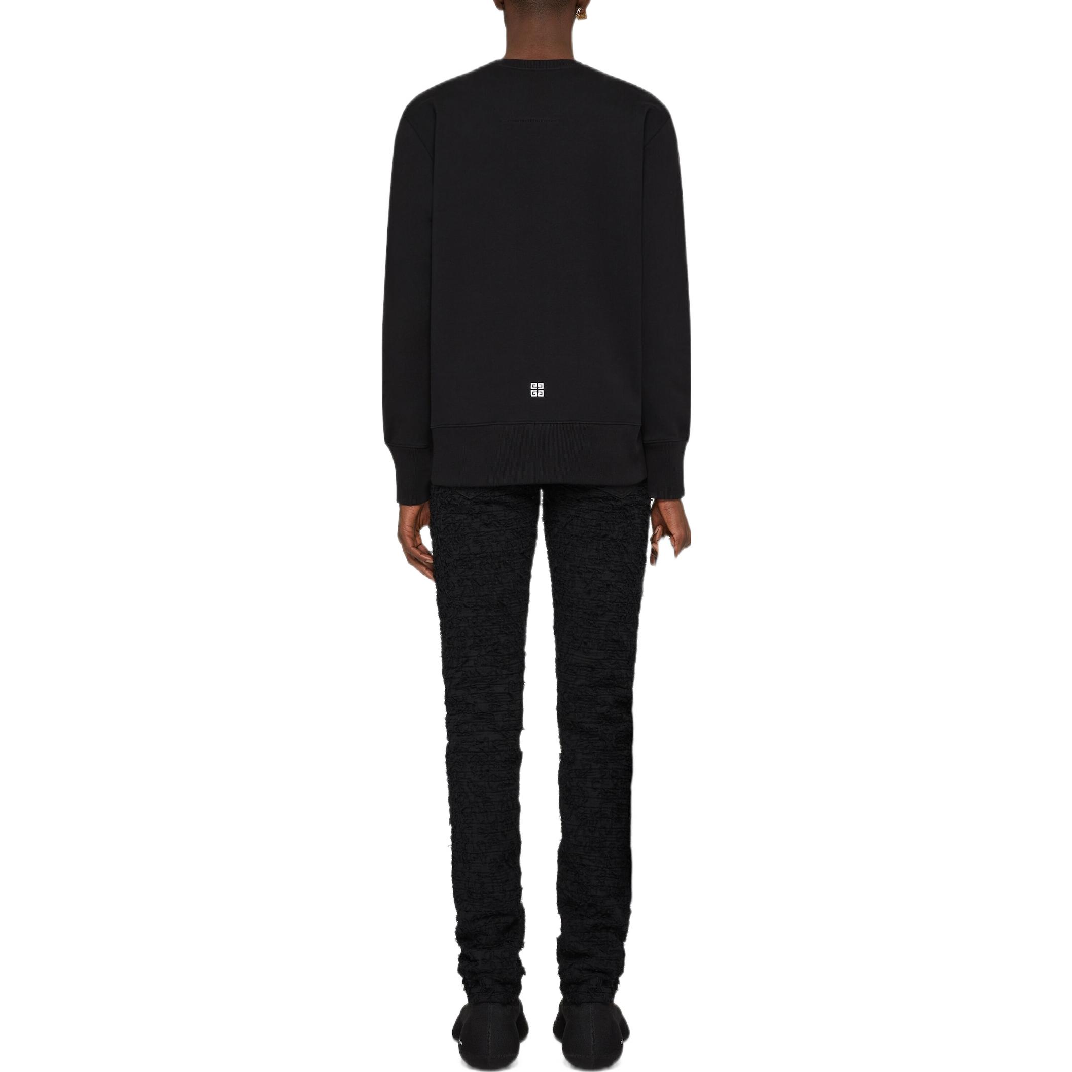 Purchase GIVENCHY SS22 黑色刺繡Logo長袖衛衣 BMJ0H63Y78-001