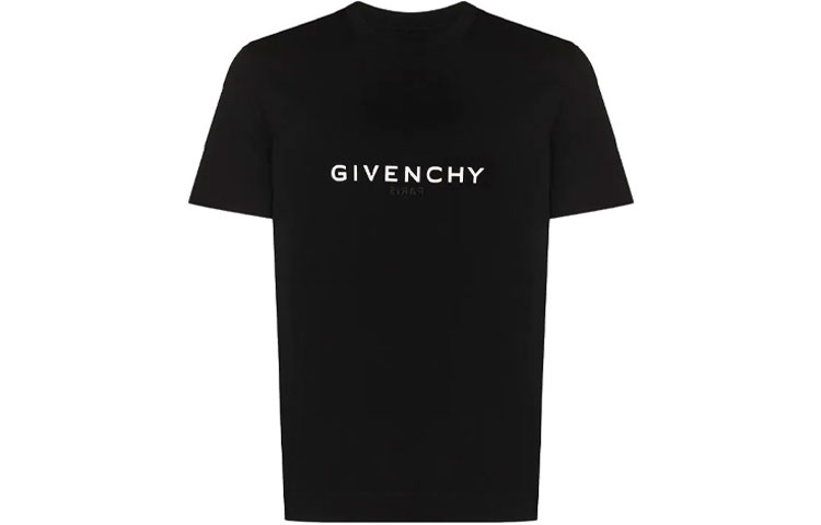 GIVENCHY SS22  Black Logo Print Crewneck Short Sleeve T-Shirt BM71653Y6BJ-001 圖 2