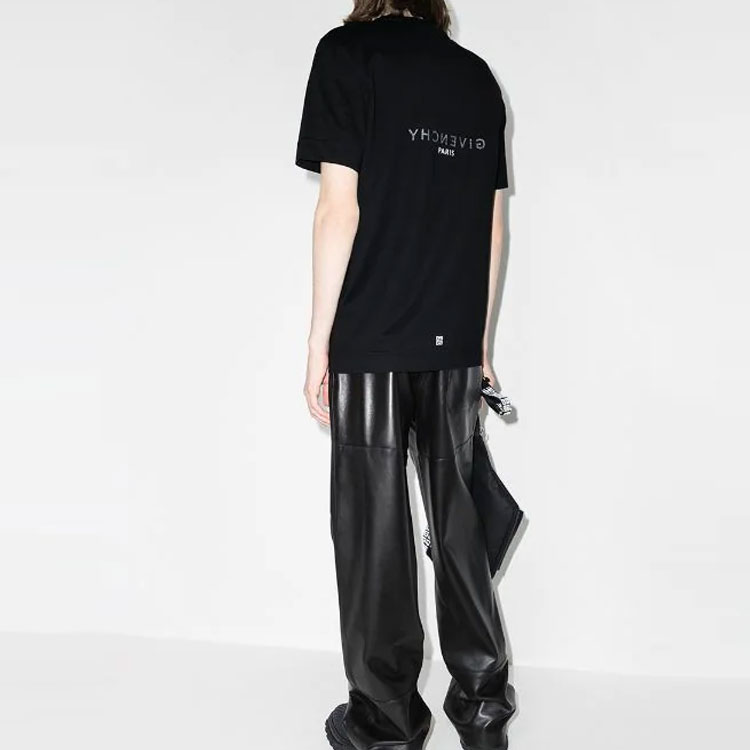 GIVENCHY SS22  Black Logo Print Crewneck Short Sleeve T-Shirt BM71653Y6BJ-001 圖 3
