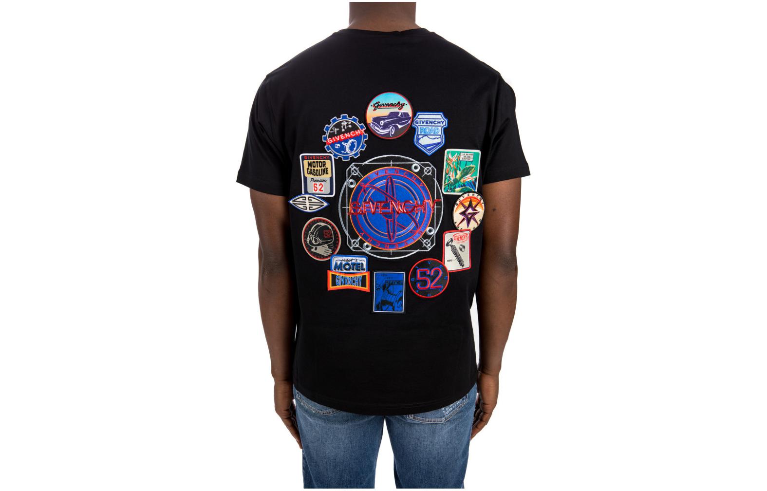 Lookbook 纪梵希 SS22 黑色logo印花宽松休闲圆领T恤 BM71143002-001