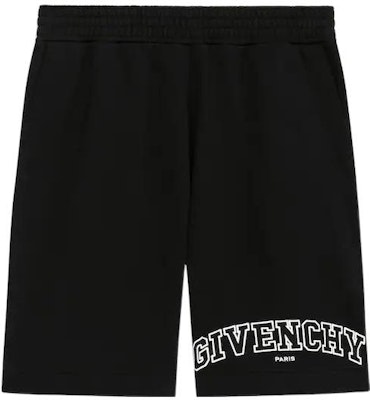 Givenchy SS22 Black Relaxed Embroidered Logo Mid-Waist Shorts BM513V3Y78-001 Order Givenchy SS22 Black Relaxed Embroidered Logo Mid-Waist Shorts BM513V3Y78-001