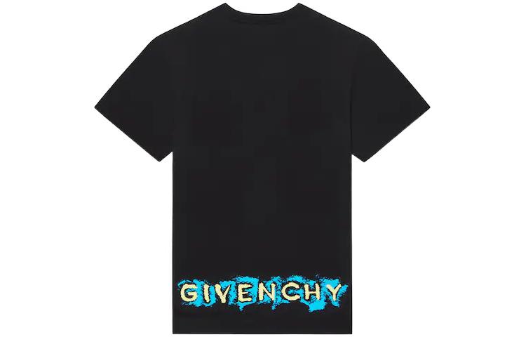 Givenchy SS22  Black Short Sleeve T-Shirt with Heart Logo Print. BM71DM3Y6B-001 圖 3