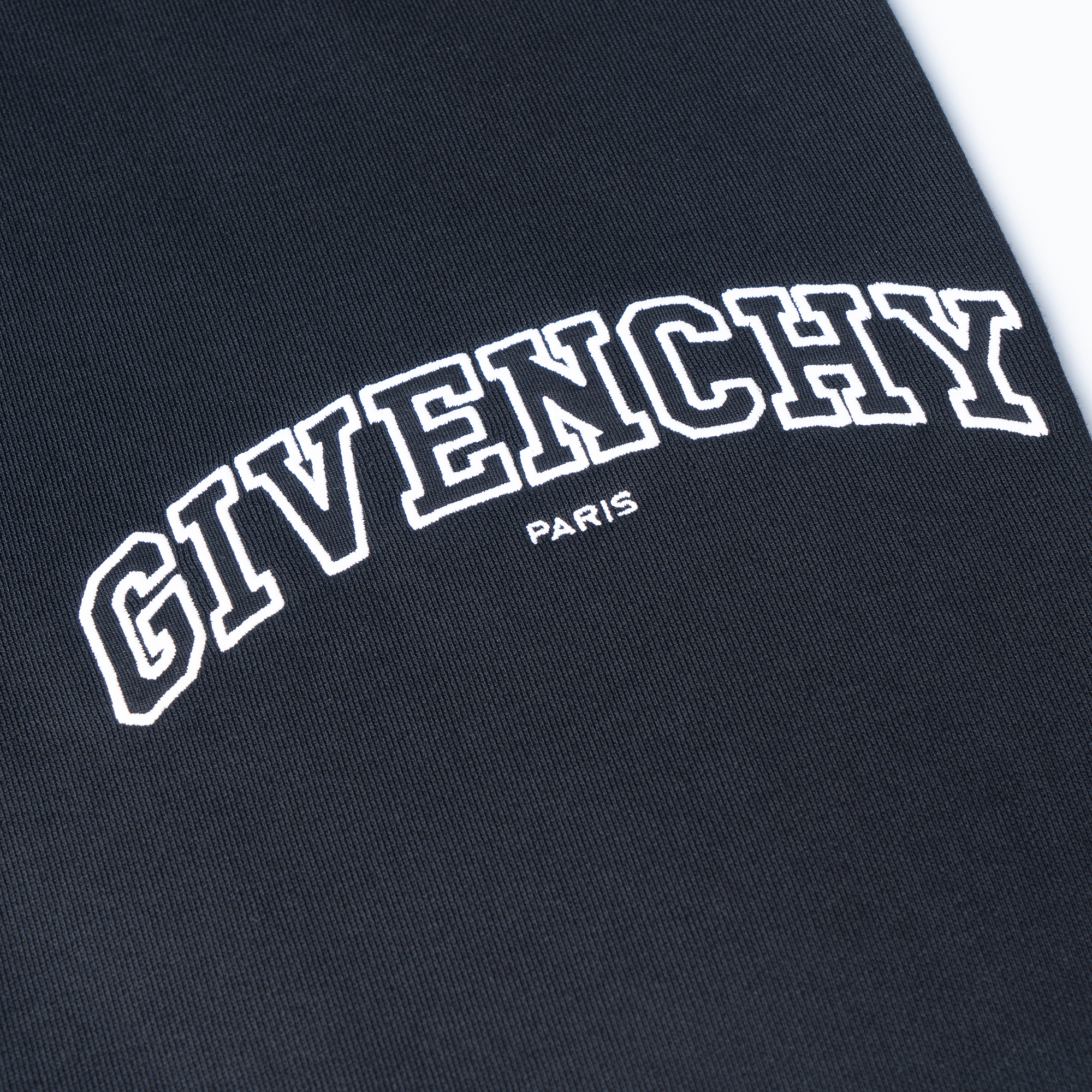 Cheap GIVENCHY SS22  Black Slim-Fit Embroidered Logo Jogger Sweatpants BM513U3Y78-001