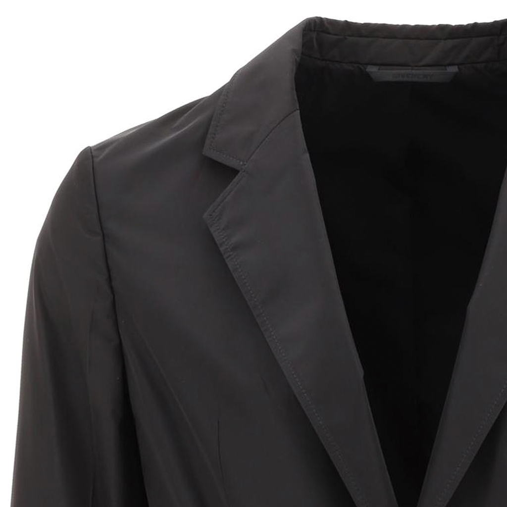 Sizing 지방시 SS22 블랙 스트레이트 컷 버클 웨이스트 긴팔 블레이저 BM30BZ13YT-001