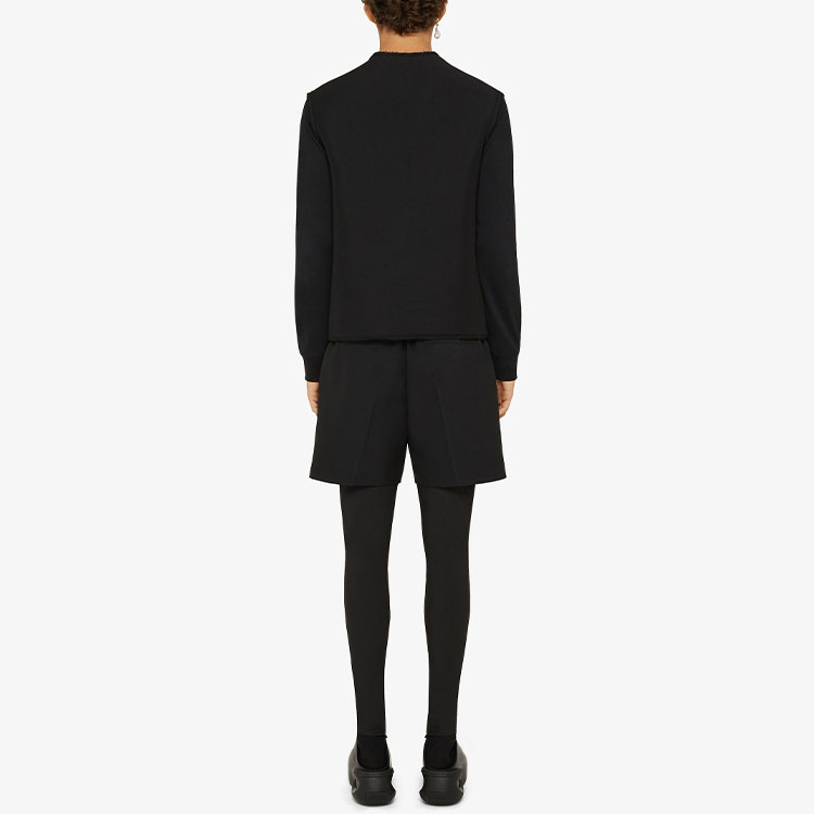 Shop GIVENCHY SS22  Black V-Neck Multi-Pocket Vest BM00WV14AN-001