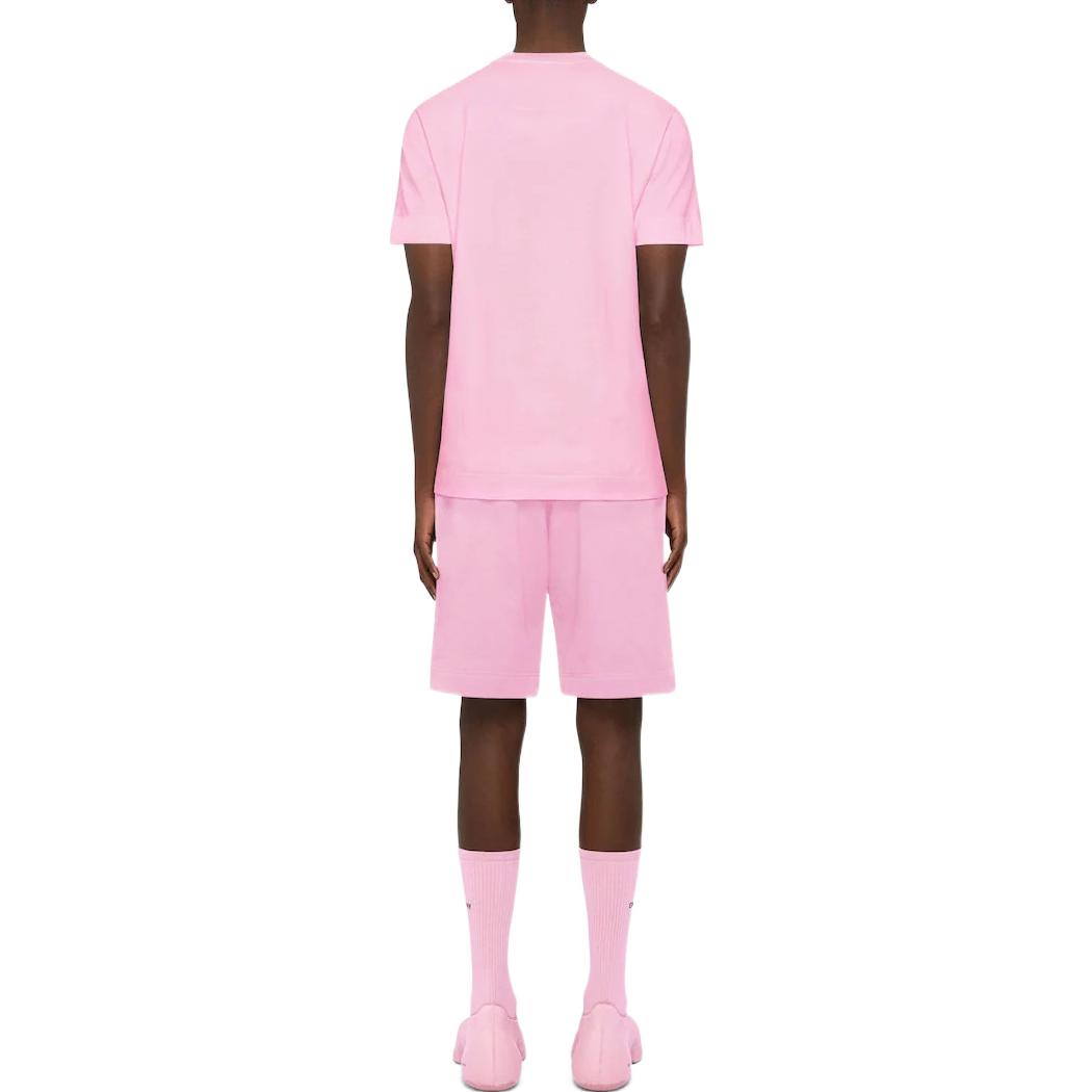 Shop Givenchy SS22 Logo Bermuda Shorts Warna Pink Muda. BM515B3Y78-681