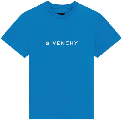 GIVENCHY SS22 寬鬆版型藍色標誌印花T恤 BM71653Y6B-430 Buy GIVENCHY SS22 寬鬆版型藍色標誌印花T恤 BM71653Y6B-430