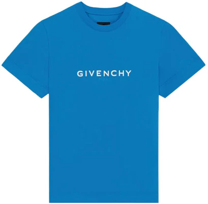 GIVENCHY SS22 寬鬆版型藍色標誌印花T恤 BM71653Y6B-430 Order GIVENCHY SS22 寬鬆版型藍色標誌印花T恤 BM71653Y6B-430