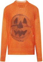 GIVENCHY SS22 Porcelain Geometric Print Long Sleeve Sweater Orange BM90JF4YAN-802 GIVENCHY SS22 Porcelain Geometric Print Long Sleeve Sweater Orange BM90JF4YAN-802