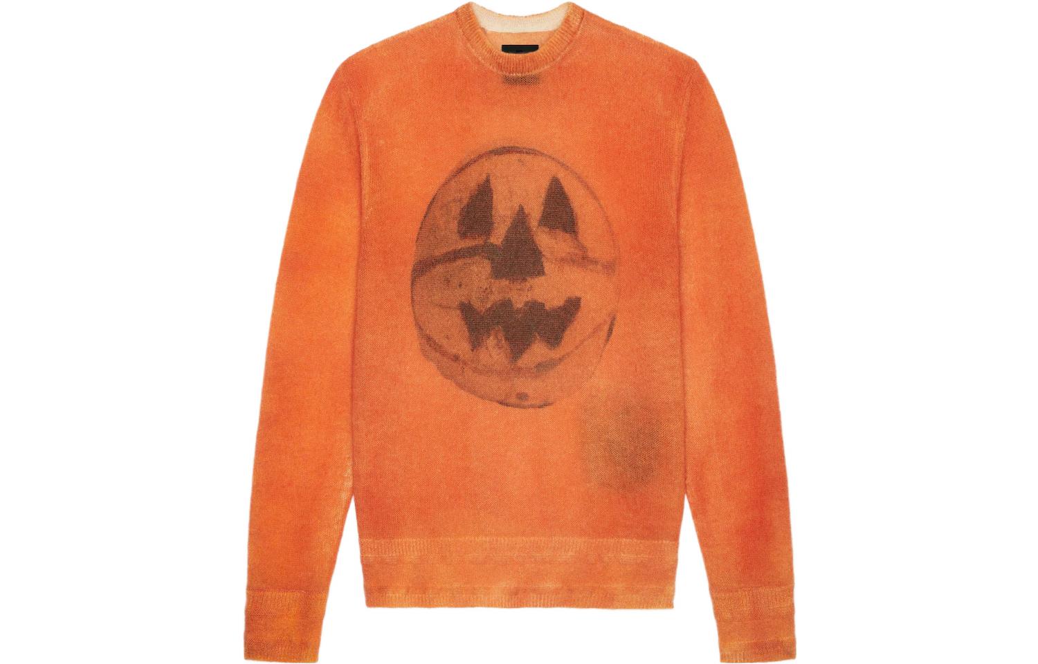 Order GIVENCHY SS22 Sweater Lengan Panjang Motif Geometris Porcelain Orange BM90JF4YAN-802