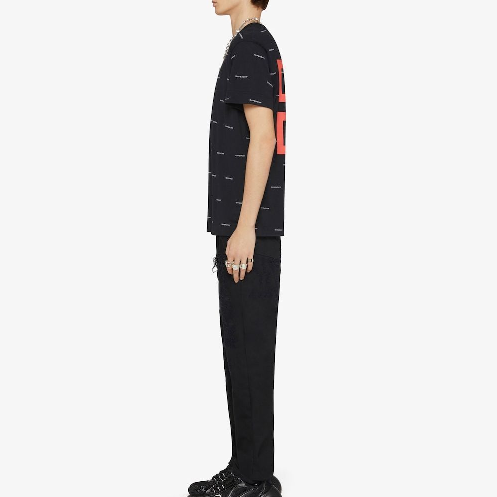 Cheap GIVENCHY SS22 Celana Jeans Hitam Slim Fit Distressed BM50ST50NY-001