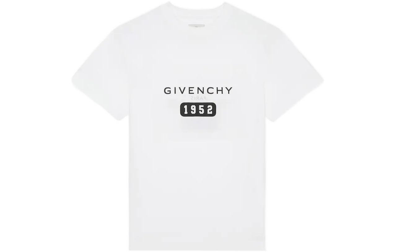 GIVENCHY SS22  White Slim-Fit T-Shirt with Letter Print. BM716G3Y87-100 圖 2