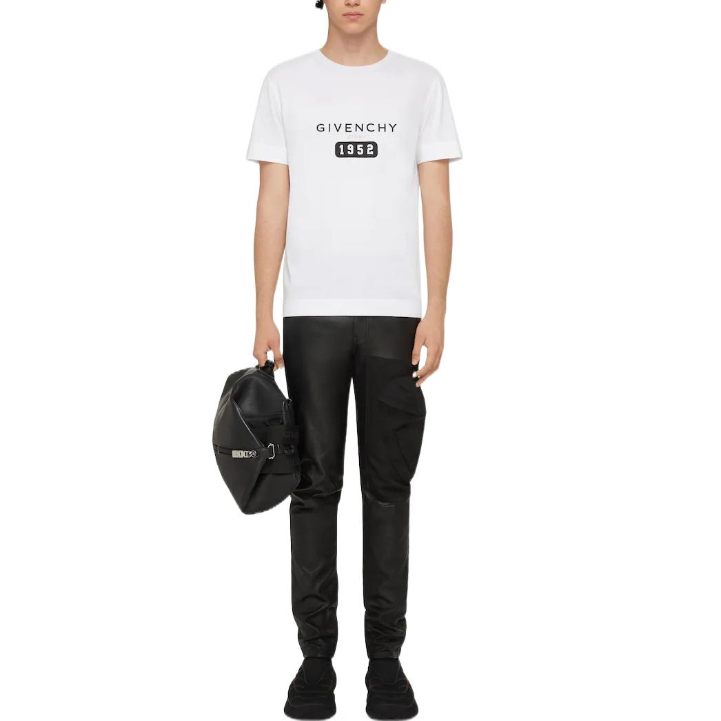 GIVENCHY SS22  White Slim-Fit T-Shirt with Letter Print. BM716G3Y87-100 圖 3