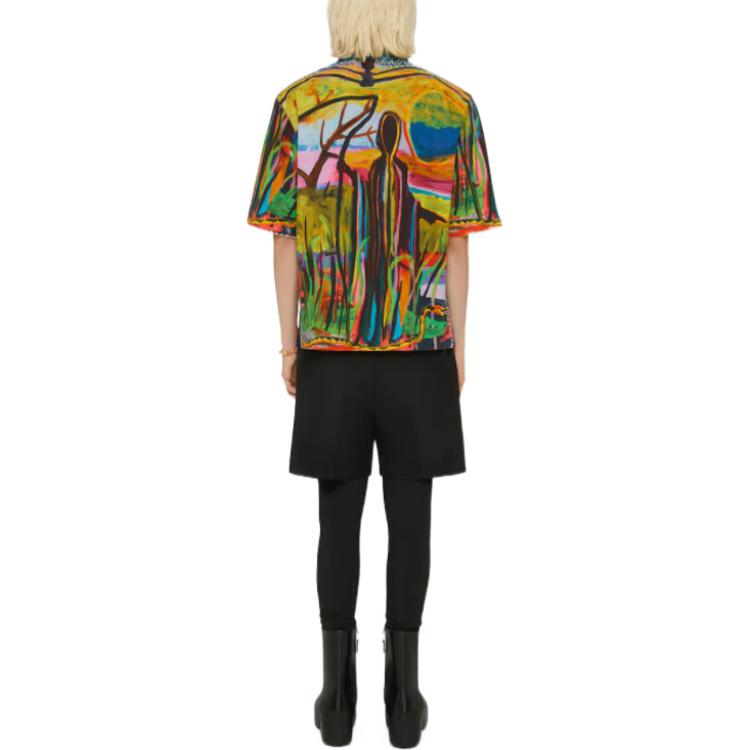 Shop Givenchy SS22 抽象印花夏威夷短袖襯衫 多色 男款 BM60T5149A-960