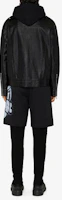Shop GIVENCHY SS22 黑色狗牌印花短褲 男款 休閒五分褲 BM50ZF3Y6V-001