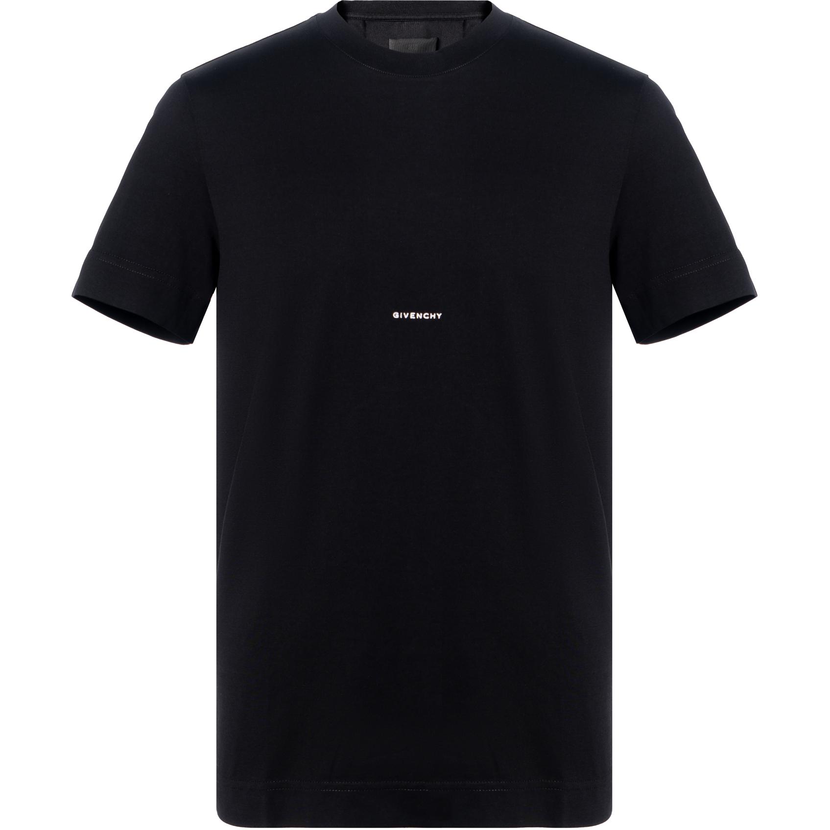 GIVENCHY SS22 Black  T-Shirt with Tiger Print and Solid Color Design. BM719C3Y6B-001 圖 2