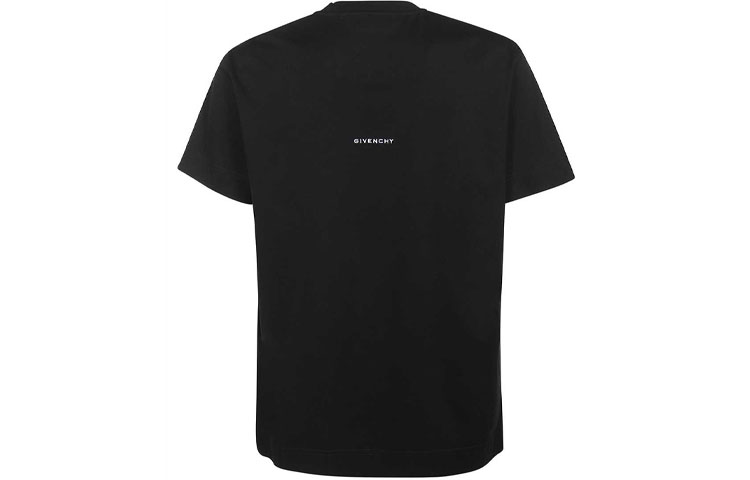 Lookbook Givenchy SS22 黑色刺繡Logo圓領T恤 BM71DK3Y6B-001
