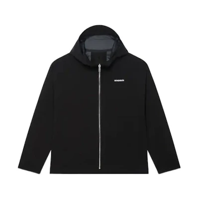 Givenchy SS22 Black Hoodie Jacket with Graffiti Letter Print BM00WT1YB0-001