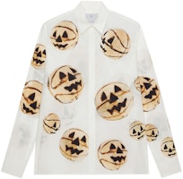 Givenchy SS22 Ceramic Pumpkin Print Long Sleeve Shirt White BM60SE149P-111 Givenchy SS22 Ceramic Pumpkin Print Long Sleeve Shirt White BM60SE149P-111
