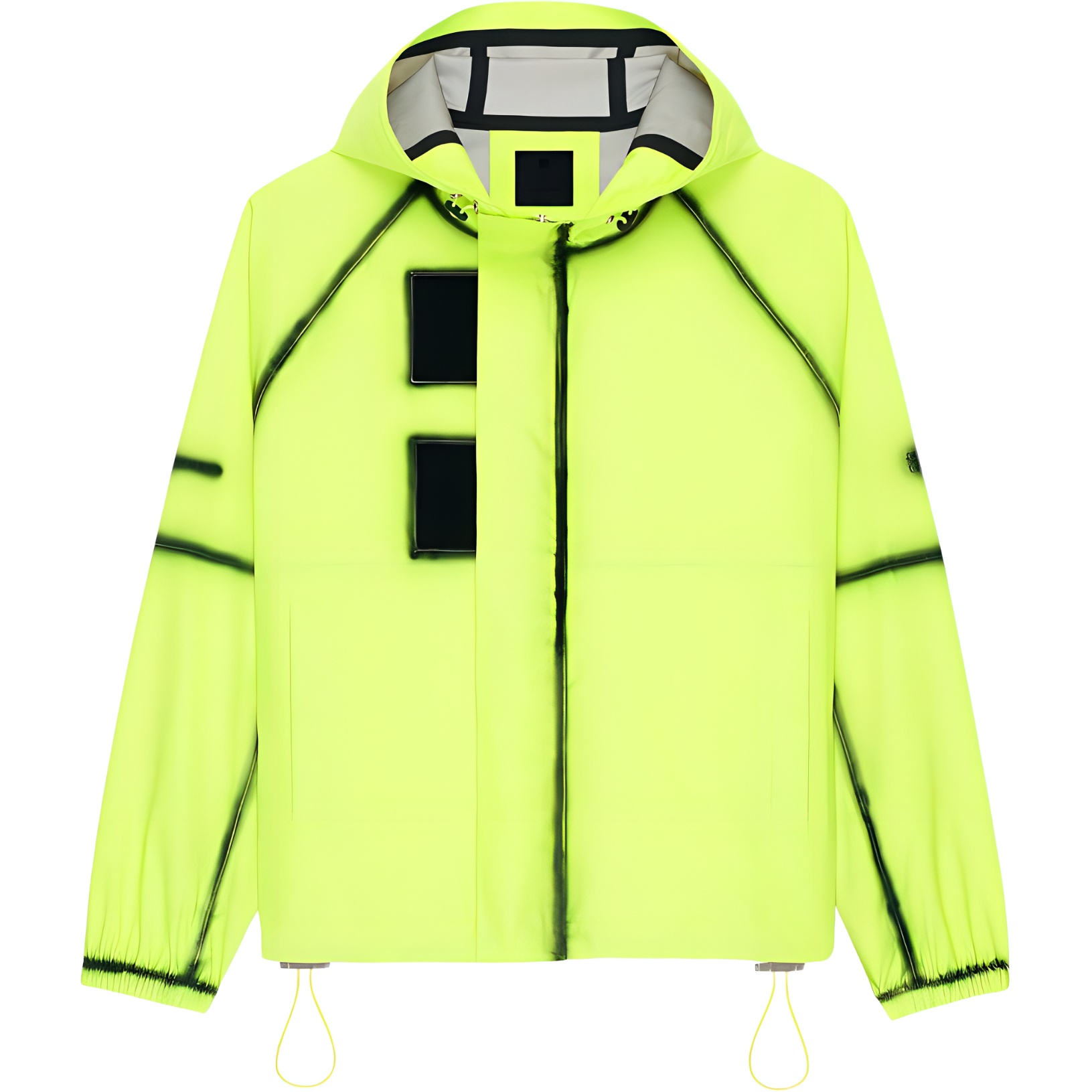 Givenchy SS22 Contrast Clown Print Hooded Jacket Yellow () BM00V91YAM-747