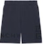 Order Givenchy SS22 Embroidered Logo Straight Fit Casual Shorts Blue . BM50WC3Y6U-403