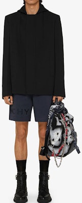 Givenchy SS22 Embroidered Logo Straight Fit Casual Shorts Blue . BM50WC3Y6U-403 Lookbook Givenchy SS22 Embroidered Logo Straight Fit Casual Shorts Blue . BM50WC3Y6U-403