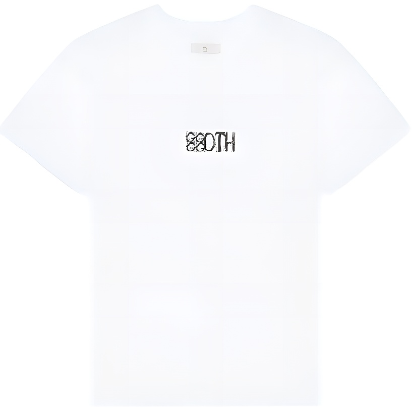 Givenchy SS22 Gothic Letter Print Short Sleeve T-Shirt White - BM71AG3Y6B-100