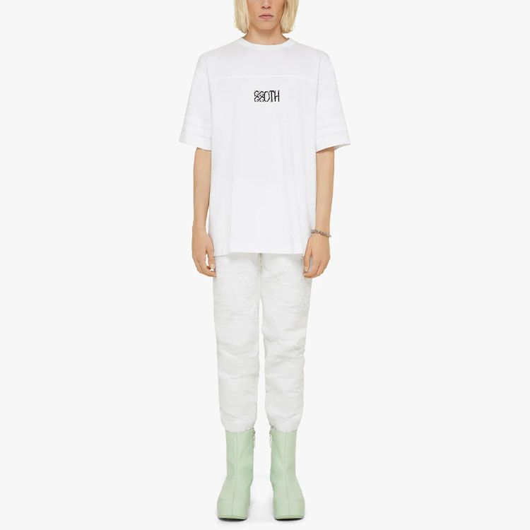 Givenchy SS22 Gothic Letter Print Short Sleeve T-Shirt White - BM71AG3Y6B-100 圖 3