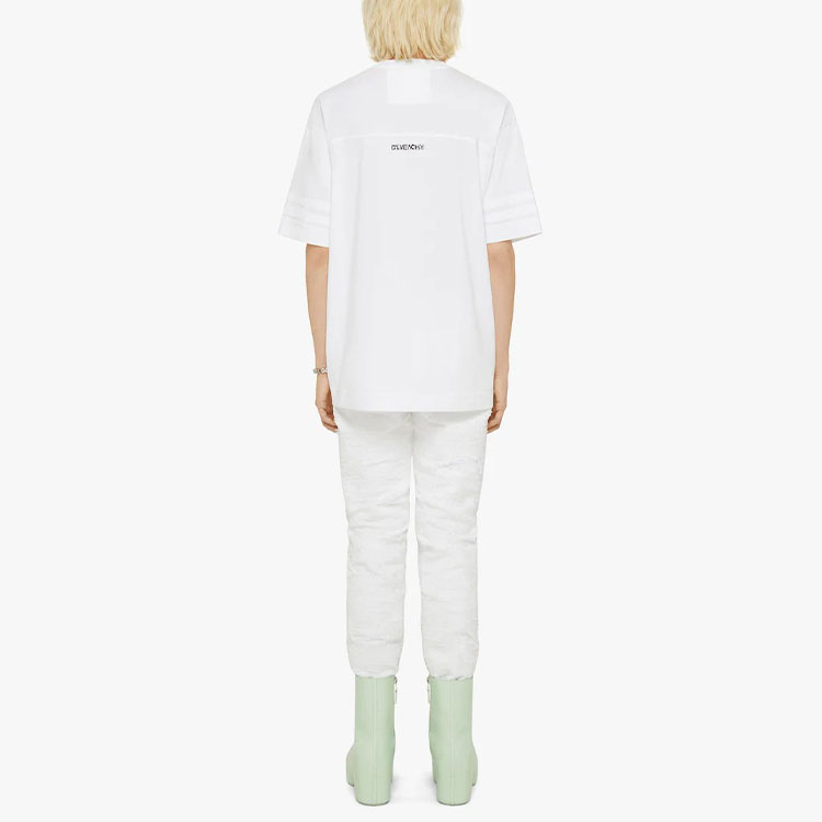 Givenchy SS22 Gothic Letter Print Short Sleeve T-Shirt White - BM71AG3Y6B-100 圖 4