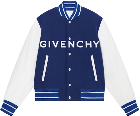 GIVENCHY SS22 Logo Print Bomber Jacket Blue Fashion BM00XY6Y16-114 Buy GIVENCHY SS22 Logo Print Bomber Jacket Blue Fashion BM00XY6Y16-114