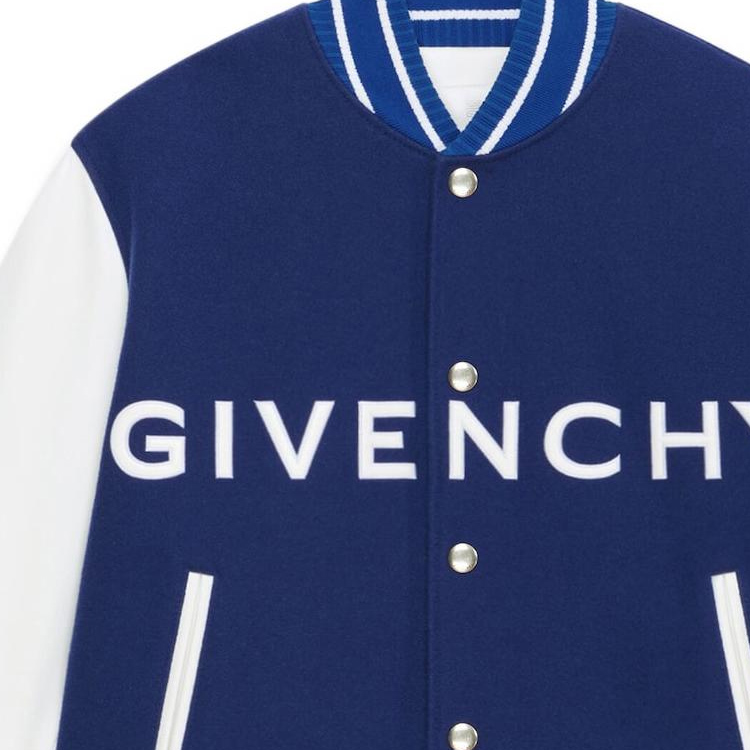 Details for GIVENCHY SS22 Jaket Bomber Logo Print Biru Fashion BM00XY6Y16-114