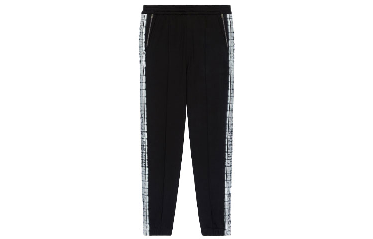 GIVENCHY SS22 Logo Print Knit Straight-Leg Joggers Black Casual Pants BM50ZM30Q6-001 圖 2