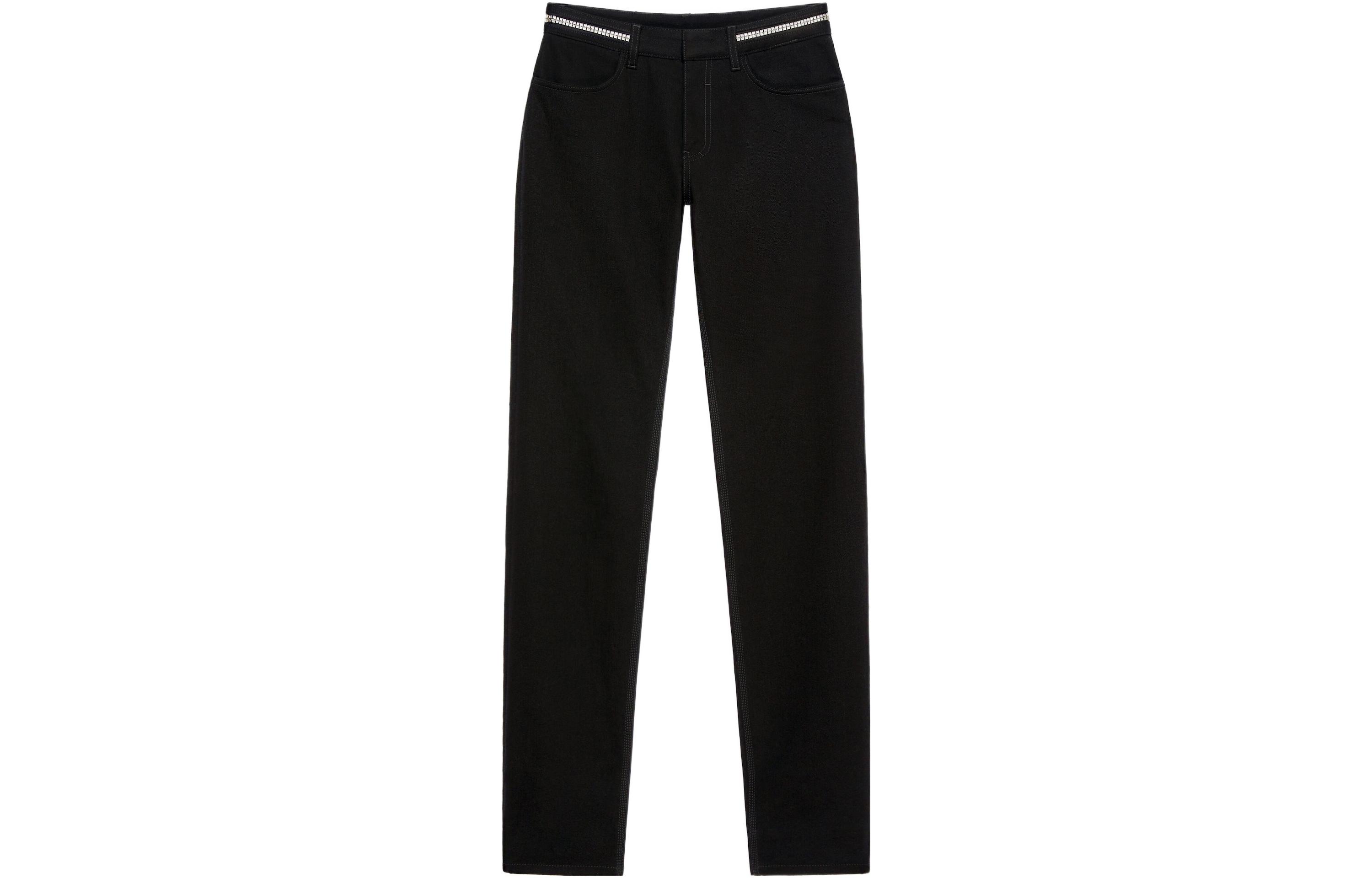 Givenchy SS22 Metallic Detail Slim Fit Jeans Black Men’s Jeans. BM512T50LS-001