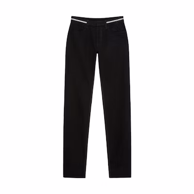 Givenchy SS22 Metallic Detail Slim Fit Jeans Black Men’s Jeans. BM512T50LS-001